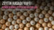 Oyuncu Burcu Kara, İznik'teki köyünde zeytin hasadı yaptı