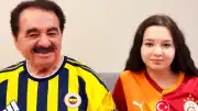 İbrahim Tatlıses ve kızı E.A., Galatasaray-Fenerbahçe derbisini stadyumda izledi