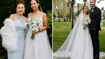Nilüfer ve Reha Muhtar'ın Kızı Ayşe Nazlı Yumlu Evlendi