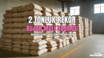 Kosovalı Ekstrem Sporcu Bujar Muli'den 2 Tonluk Dünya Rekoru