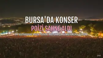 Şarkıcı Poizi, Bursa Festivali'nde Sahne Aldı