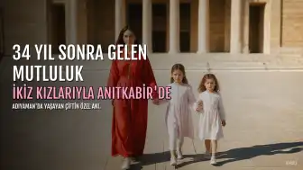34 Yıl Sonra İkiz Kızlarına Kavuşan Çiftin Anıtkabir Ziyareti