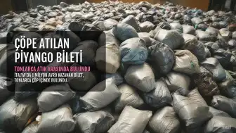 Çöpe Atılan 55 Milyon TL'lik Piyango Bileti Tonlarca Atık Arasında Bulundu