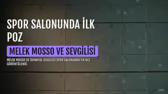 Melek Mosso ve İspanyol sevgilisi Jose Miguel Gonzalez Iglesias'tan spor salonu pozu