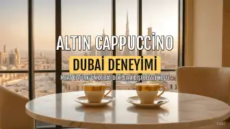 Mert Öztürk'ten Dubai'de 24 Ayar Altın Cappuccino Deneyimi