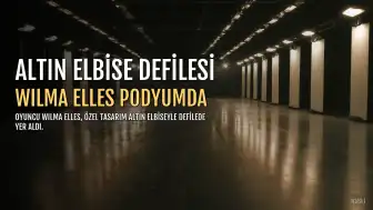 Wilma Elles, 10 Milyon TL Değerindeki Altın Elbise ile Podyumda