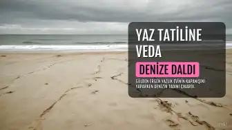 Gülben Ergen'den Yaz Tatiline Veda: "Fırsat bu fırsat" deyip denize daldı