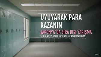 Japonya'da Uyuyarak 14.500 Dolar Kazanma Yarışması Düzenleniyor