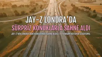 Jay-Z'nin Londra Konserinde Sürpriz Misafirler: Lauryn Hill, Wyclef Jean ve Giggs Sahne Aldı