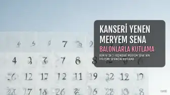 Konya'da kanseri yenen 3 yaşındaki Meryem Sena'nın mutluluğu balonlarla taçlandı