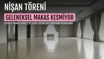 Oyuncu Hamide Akkuş ve Tugay Ercins nişanlandı