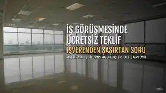 İş Görüşmesinde Ücretsiz Çalışma Teklifi Şaşkınlık Yarattı