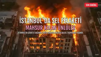 İstanbul'da Şiddetli Yağış: Murat Boz ve Demet Özdemir Sel Sularında Mahsur Kaldı