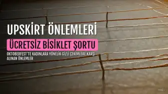 Oktoberfest'te Kadınlara Upskirt'ü Önlemek İçin Ücretsiz Bisiklet Şortu Dağıtıldı