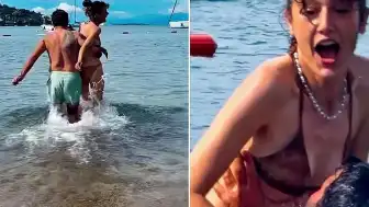 Oyuncu Bülent Şakrak, Sevgilisi Duygu Arabacıoğlu ile Deniz Sezonunu Açtı