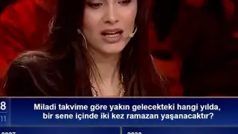 Beyaz’la Joker Yarışmasında İlginç Soru: Bir Sene İçinde İki Kez Ramazan Yaşanacak Yıl Hangisidir?