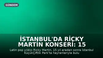 İstanbul'da Ricky Martin Konseri: 15 Yıllık Bekleyiş Tamamlandı