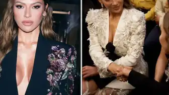 Paris Moda Haftası'nda Hadise ve Jennifer Lopez Aynı Sırada Yan Yana Geldi