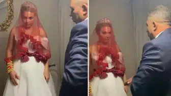 Gelin Çıkarma Töreninde Yaşanan Gerginlik Sosyal Medyada Gündem Oldu