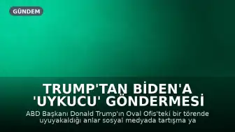 Trump'tan Biden'a 'uykucu' göndermesi sonrası canlı yayında uyuyakaldı